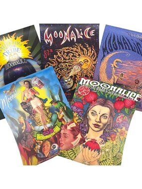 MoonAlice 5 SF Concert Poster Lot 2018 Gathering of the Tribe 420 Slims Moraga